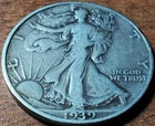 1939 Walking Liberty Silver Half Dollar