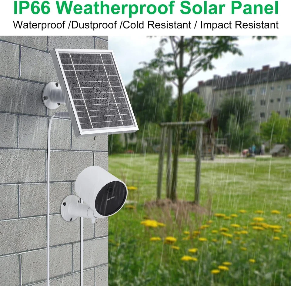 Solar Panel Compatible with SimpliSafe Outdoor Security Camera,Power Your Simpli - Image 2 of 4