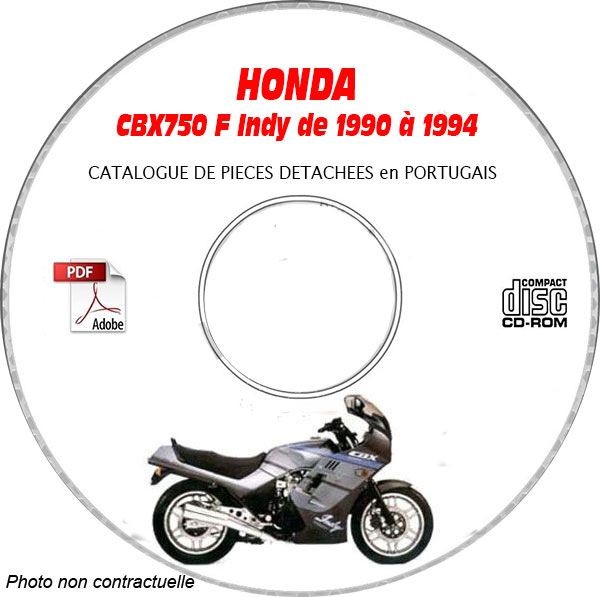 CBX 750F Indy catalogue pièces CDROM Honda 1990-1994 revue technique et schéma moto portugais