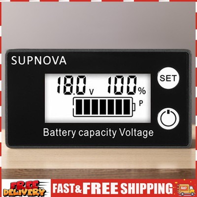 DC 8V-100V Batteriekapazitätsanzeige LCD Auto Motorrad Voltmeter Spannungsmesser