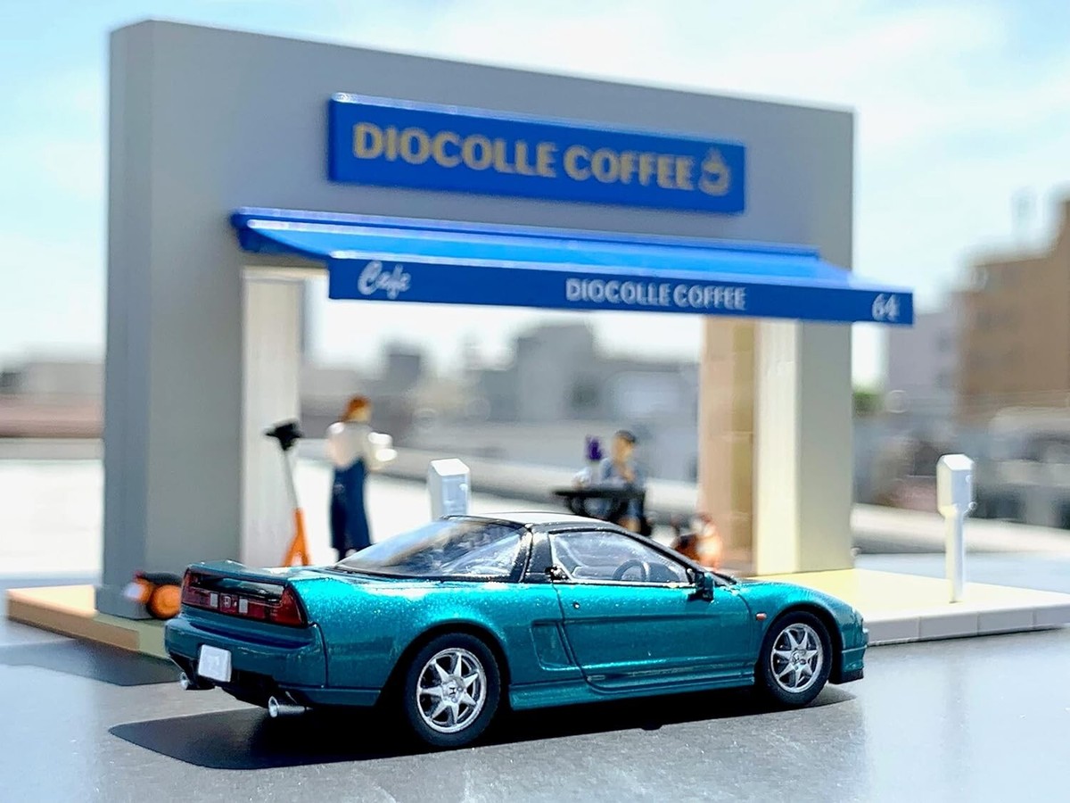 Tomica Diocolle Honda NSX Japan Coffee Shop Figures Set Metal
