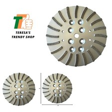 10" Concrete Diamond Grinding Disc Plate Edco, Blastrac, Husqvarna, 20 Turbo ...