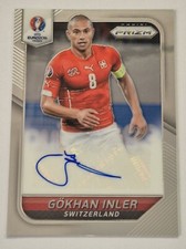 GOKHAN INLER AUTOGRAFATA PANINI AUTO PRIZM 2016 UEFA EURO NAPOLI SVIZZERA