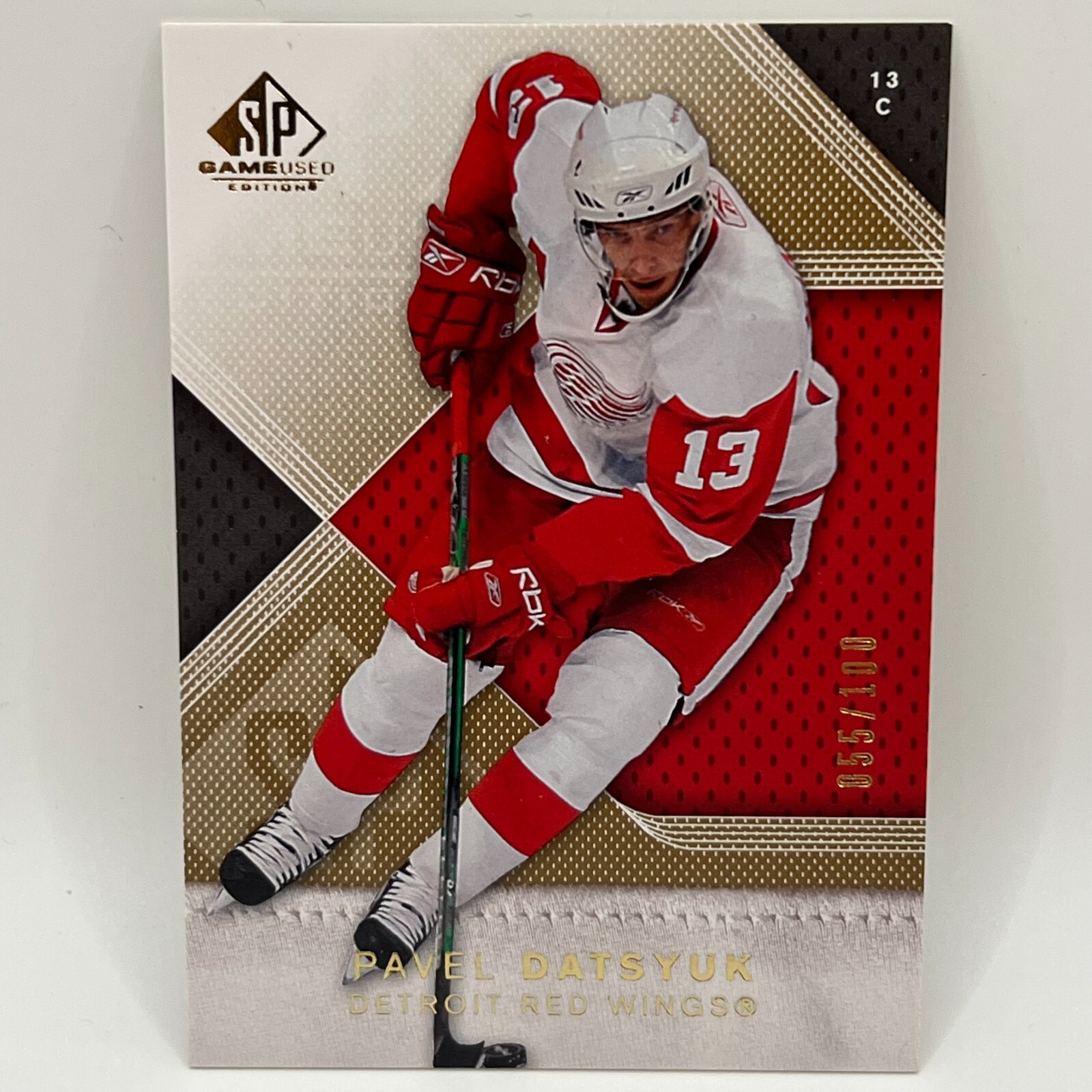 2007-08 SP Game-Used Gold Pavel Datsyuk #63 /100