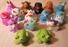 Rubber Bath Toys Lot of 15 Ducks Unicorns Bears
