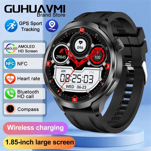 New Sports Smart Watches Men Call Watch 1.85 AMOLED Screen GPS Compass Altimeter - 第 7/40 張圖片