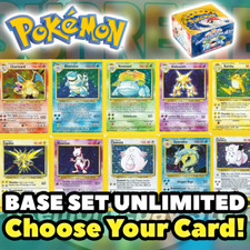 Pokemon BASE SET UNLIMITED Choose Your Card 1999 VINTAGE WOTC LP/MP ENGLISH