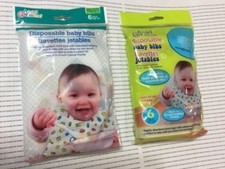 2 Disposable Baby Bibs Package of 6