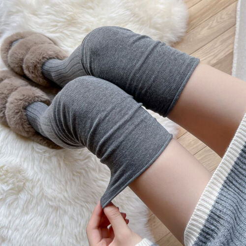 Frauen Winter Warme Gestrickte Socken Über Knie Lange Oberschenkel Hohe : - Bild 8 von 18