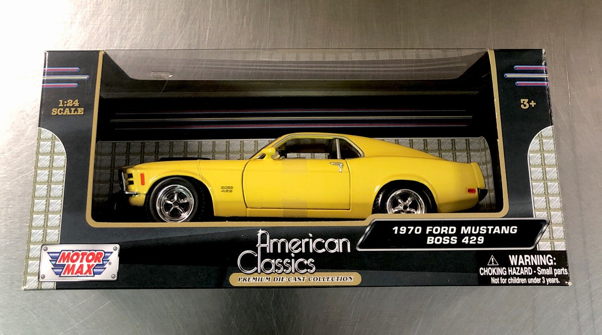1/24 フォード MUSTANG BOSS 429 1970 1/24 MOTORMAX 1970 フォード・マスタング BOSS429 黄色 予約商品