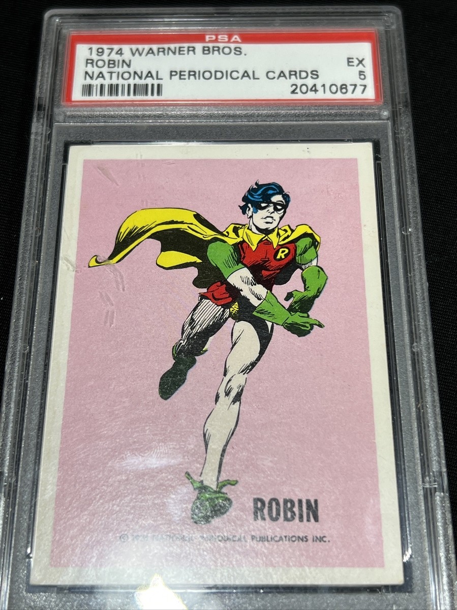 1974 PSA 5 National Periodical Cards Wonder Bread DC Comics Robin