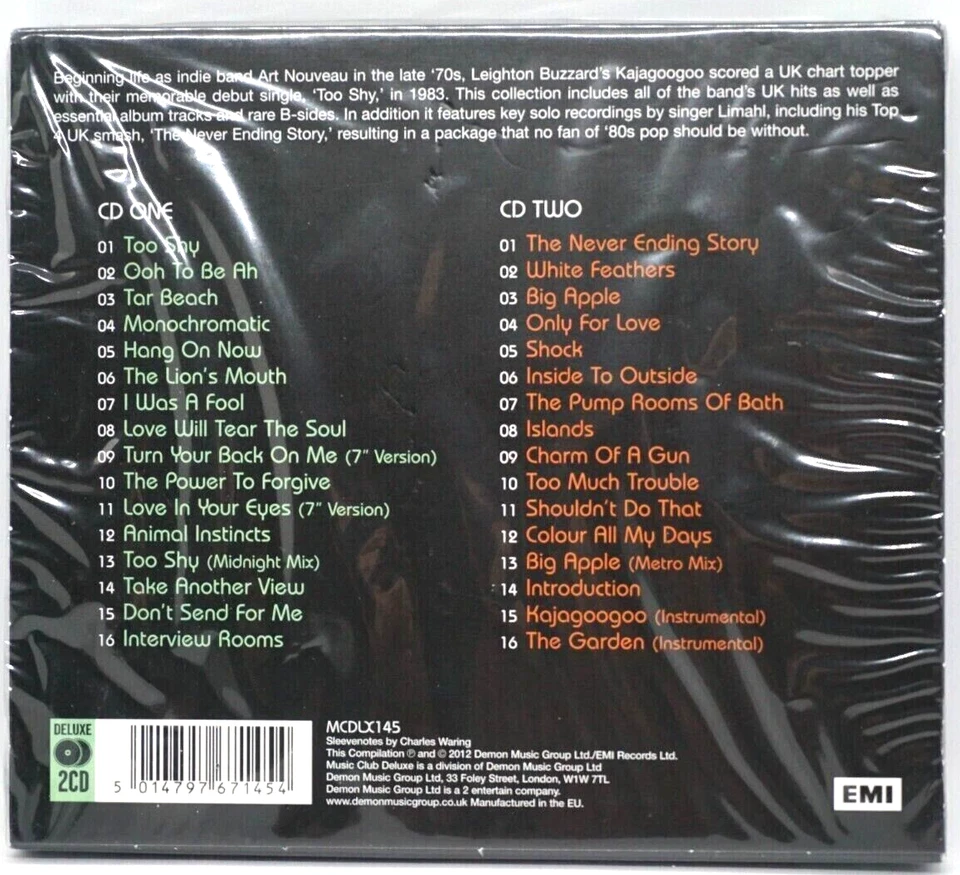 Kajagoogoo And Limahl : The Hits  2CD Album (Music Club Deluxe Edition) - HTF - Image 2 of 3