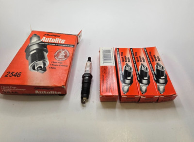 ( QTY 4 ) Autolite 2546 Copper Core Spark Plug Nascar Performance