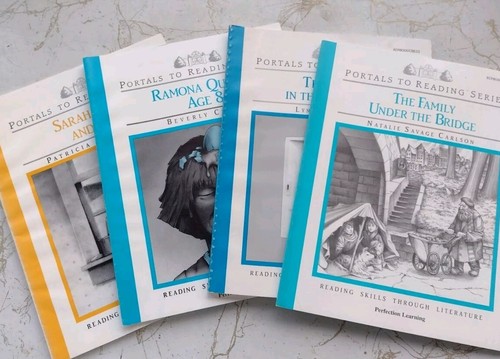 Homeschool Literature Reading Workbook Reproducibles (4) Elementary Age Books