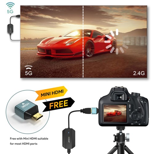 HDMI Wireless Extender Video Transmitter & Receiver Kit TV Stick Share 50M/30M - Picture 2 of 16