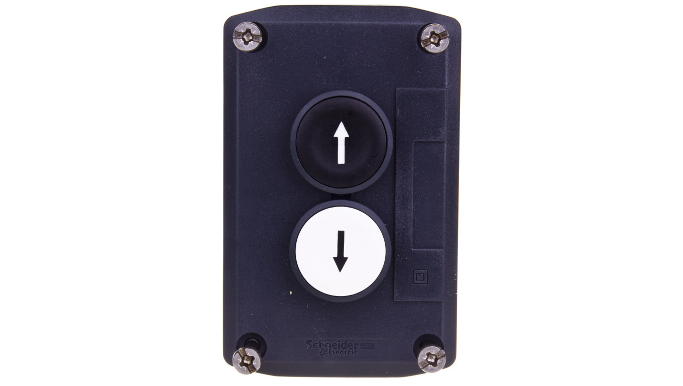 2-hole control box, arrows UP / DOWN 1 NO + 1 NO gray IP65 XALD222 /T2UK