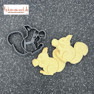 Keksausstecher Cookie Cutter Eichhörnchen squirrel Plätzchen Teig Dough