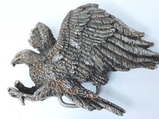 American Bald Eagle Bird Patriotic Bergamot Brass Works Vintage Belt Buckle