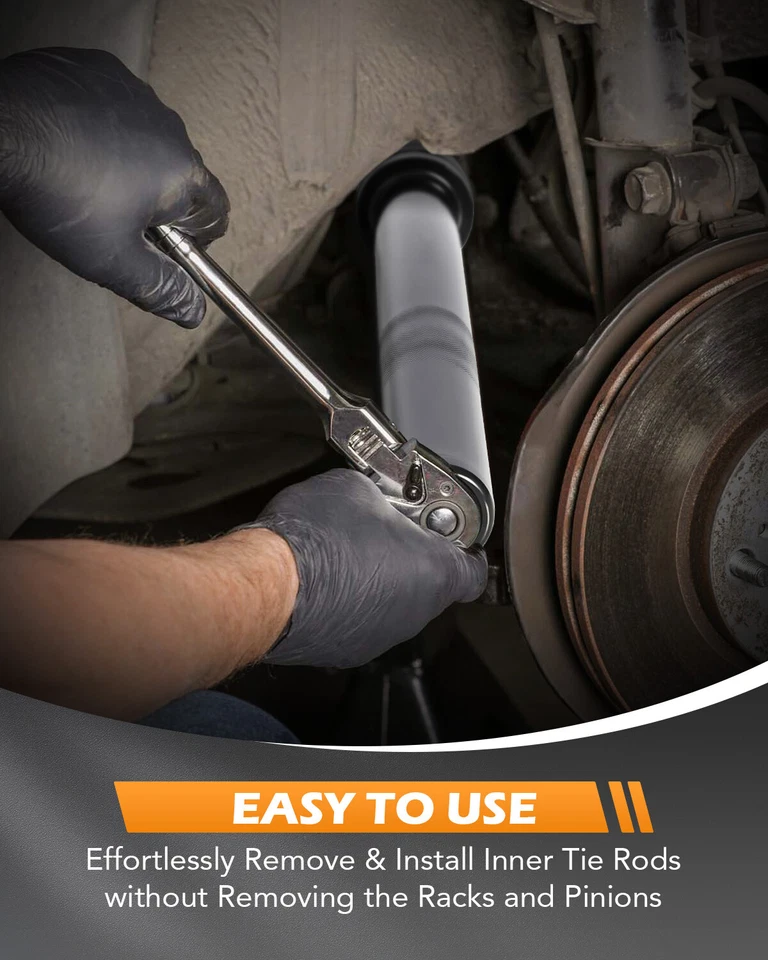 13pc Inner Tie Rod Removal Installation Tool Set with 12 SAE & Metric Adaptors Foto 2 de 4