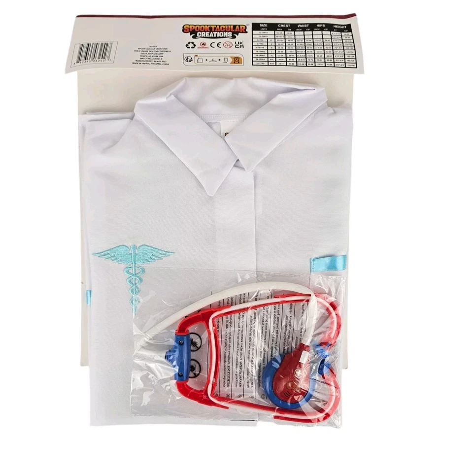 Disfraz de Halloween Spooktacular Creations para niños médico talla pequeña 5-7 Foto 3 de 4