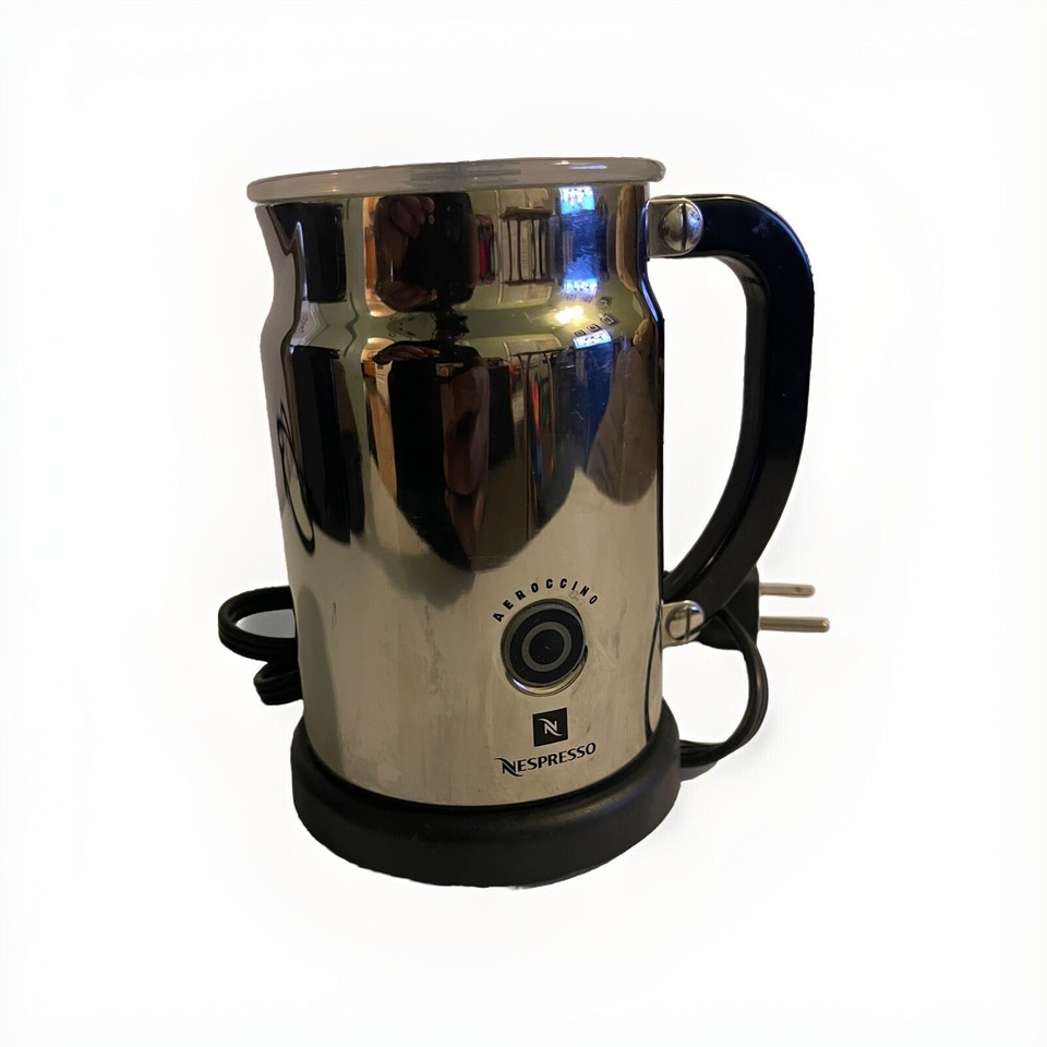 Nespresso Aeroccino Milk Frother Model 3190 Chrome Silver eBay