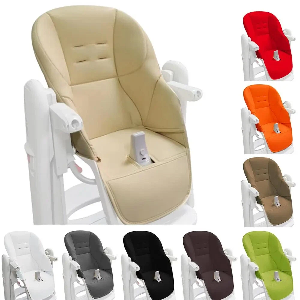 High Chair Baby Seat Cushion Dine On Chair Grows with Child Soft PU Leather