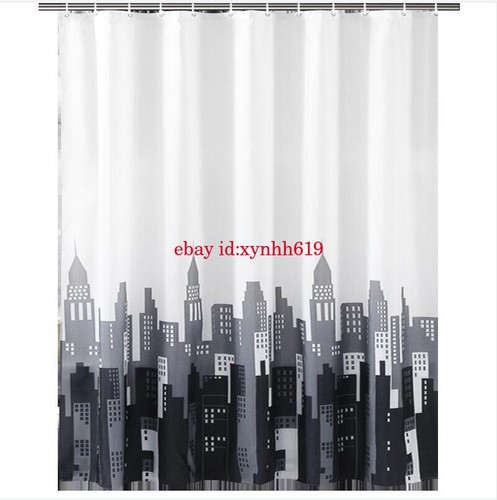 Duschvorhang Wannenvorhang Anti-Schimmel Textil Badewannenvorhang 12 Größe 1-3M - Bild 9 von 26