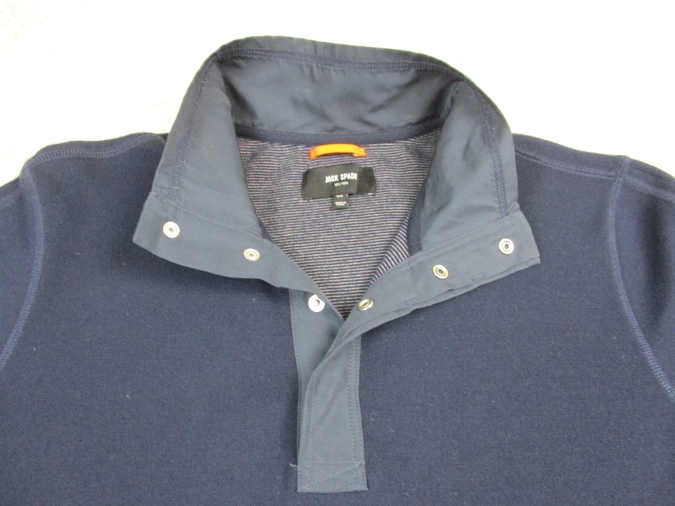 Jack Spade Sweater Adult Medium Blue Pullover Sweatshirt Wool Casual Mens - Image 4 of 4