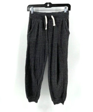 Youth Manhattan Dance Project Gray Pull On Drawstring Jogger Sweatpants Size YM