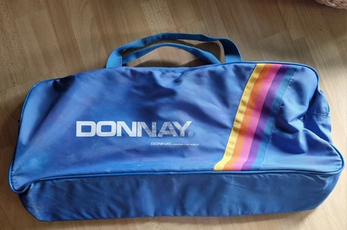 Kult " Donnay Sporttasche Vintage 70/80er Jahre Squash Team Reisetasche blue bag