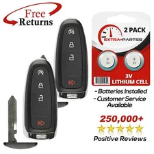 2 For 2013 2014 2015 2016 2017 - Lincoln MKT Keyless Remote Smart Prox Key Fob
