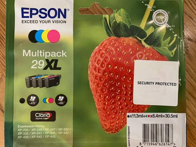 Epson EP62614 29XL High Capacity Strawberry Ink Cartridge - Pack of 4 for sale online | eBay