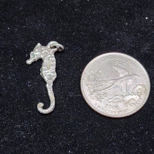 Vintage Sterlingsilber Seepferdchen Charm - Bild 3 von 3