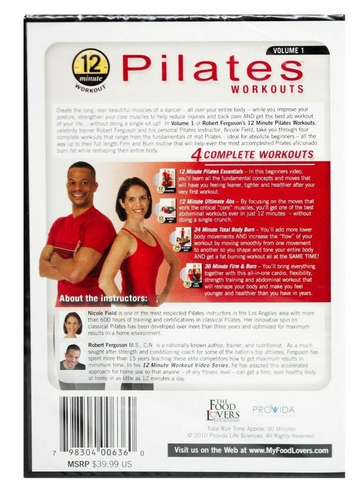 Pilates 12 Minute Workout Volume 1 With Nicole Field and Robert Ferguson - Image 2 of 2