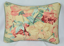 NEW Corded Pillow made w Ralph Lauren Grassland Elsa Floral Fabric 16x12