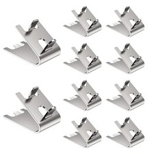 10 Pcs Refrigerator Shelf Clips Stainless Steel Freezer Shelf Clips for Cooler