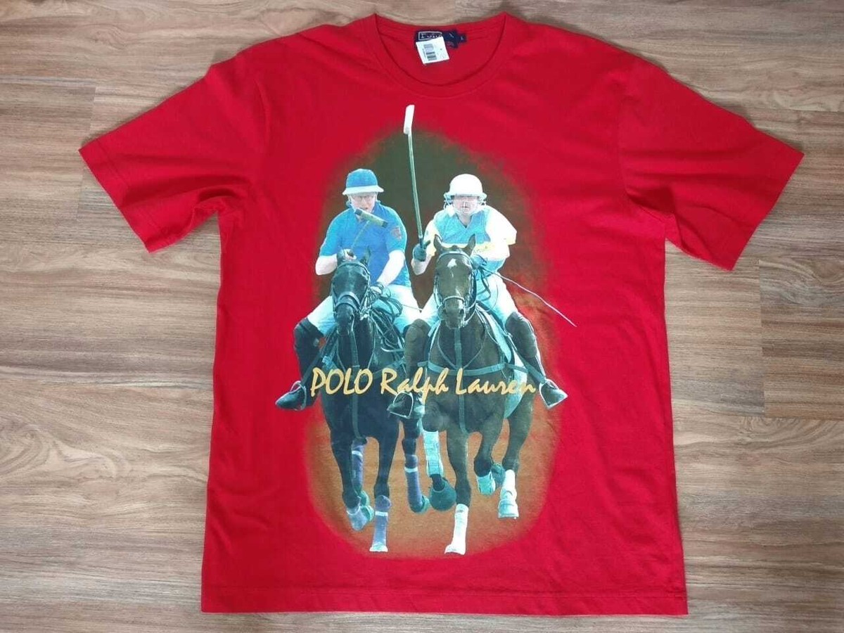【Polo Ralph Lauren】90s Dead Stock Polo T Deadstock Vintage 90s Ralph Lauren Mens 2XL the Mesh Shirt
