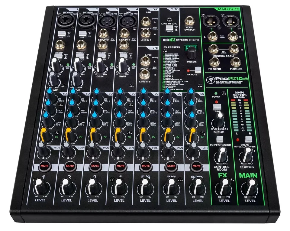 Mackie ProFX10v3 10-Channel Professional Effects Mixer w/USB ProFX10 v3 - Image 3 of 4