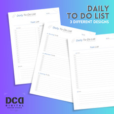 Printable Daily Digital Planner, Printable To-Do List, Digital product