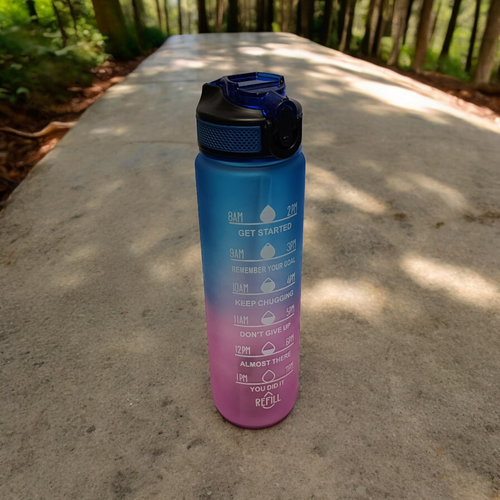3er Set Sport Motivation Trinkflasche mit Zeitmarkierung 32Oz BPA frei - Bild 25 von 30
