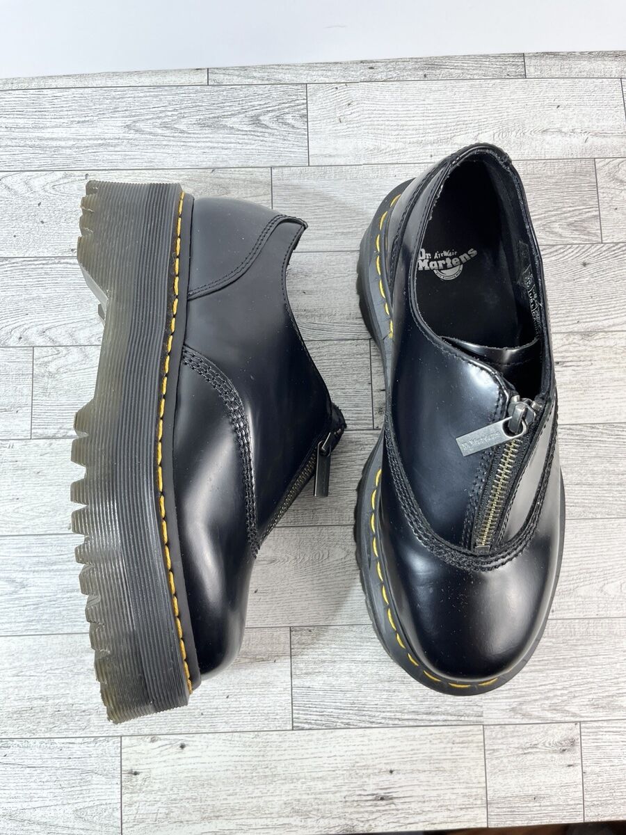 Dr. Martens Aurian II Black Smooth Leather Zip Platform Dr. Martens Aurian II Black Smooth Leather Zip Platform