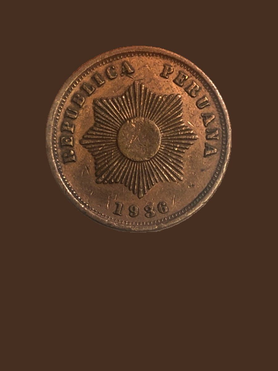 ペルー 2CENTAVOS 2センタボ 2ケンタボ 1937年 Set of 2 Peru 2