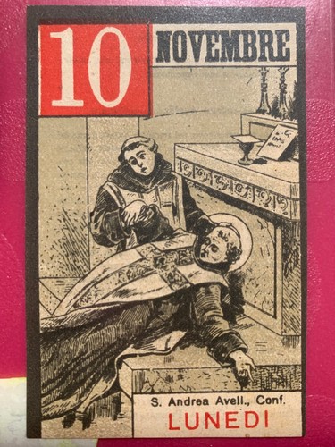 SANTINO HOLY CARD, SANT’ANDREA AVELLINO 10 NOVEMBRE 1923 -RIF. 11458 - 第 1/2 張圖片