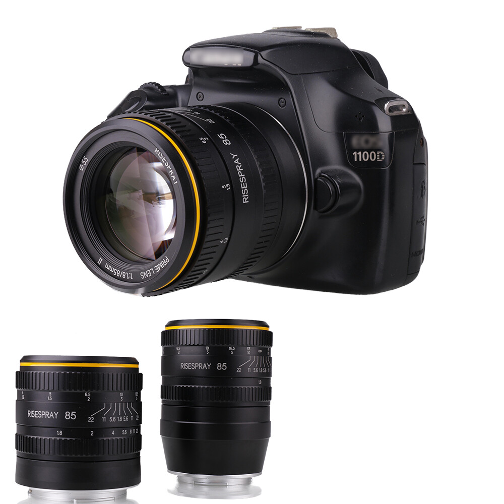 RISESPRAY 85mm F1.8 Full Frame Portrait Camera Lens for Fujifilm