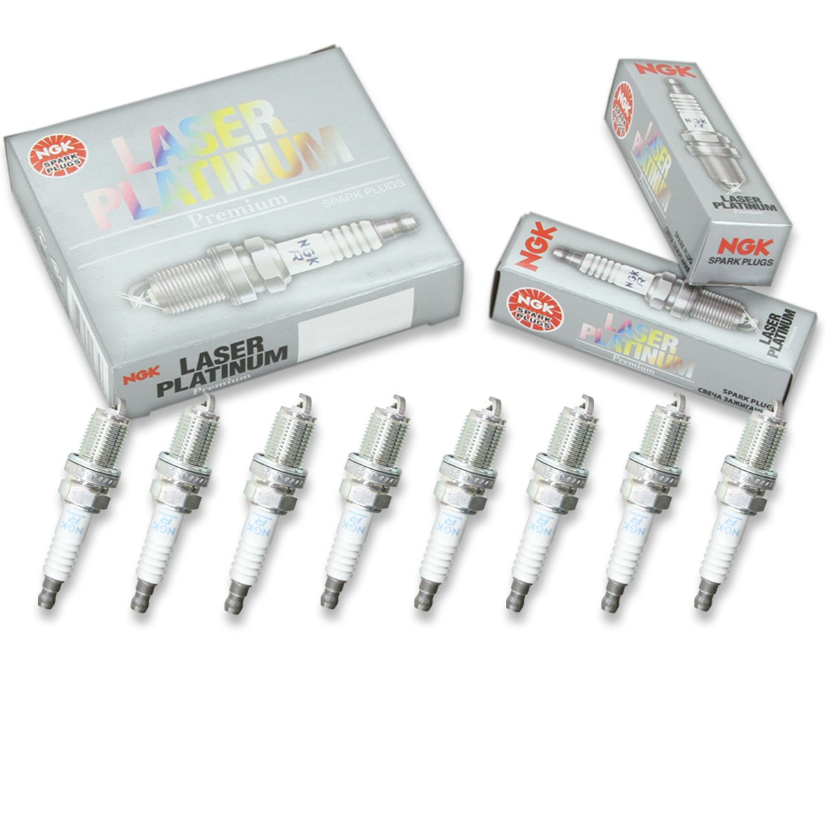 8 pc NGK Laser Platinum Spark Plugs for 1998-2009 Jaguar XJ8 4.0L 4.2L V8 fi