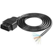 OBD2 OBDII 16Pin Male Connector to Open Pigtail Wire, 5Ft 1.5M OBD Diagnostic E