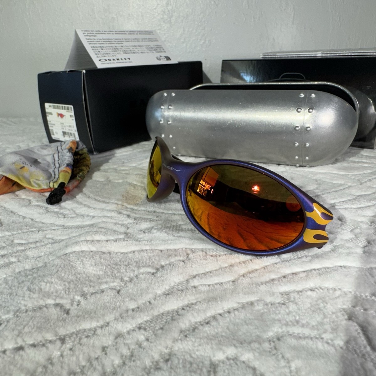 BRAIN DEAD X OAKLEY EYE JACKET SUNGLASSES - MOONSCAPE/PRIZM