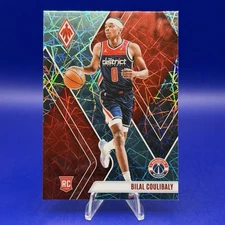 2023-24 Panini Phoenix Bilal Coulibaly Teal Lazer Phoenix #285 Rookie RC Wizards