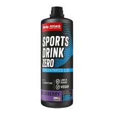 Body Attack Sports Drink Zero 1L Blueberry