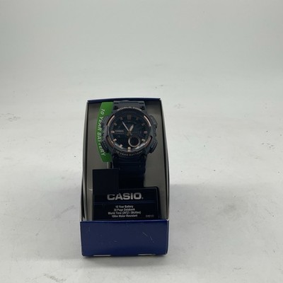 Casio Men's Sports Quartz Resin Strap Black Blue Watch AEQ-110W-2A3VCF (A856)
